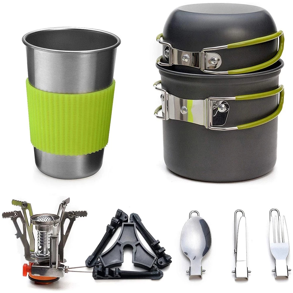 Camping Cookware Kit with Stov - огляд і ціна Camping Cooking Ware