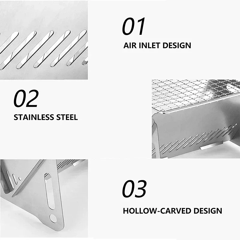 Portable Folding Barbecue Gril - огляд і ціна Camp Grill Portable Folding